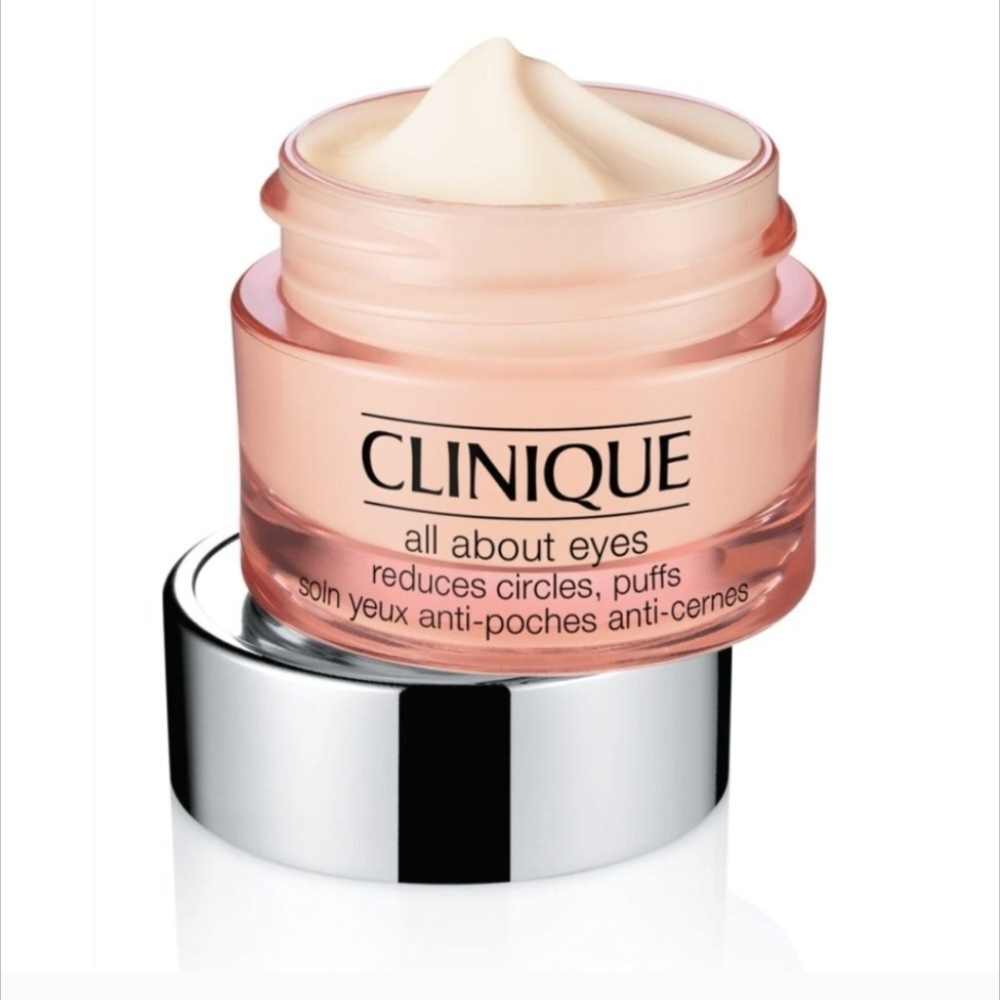 CLINIQUE All About Eyes Cream Reduces Circles and Puffiness 0.5oz/15ml F…